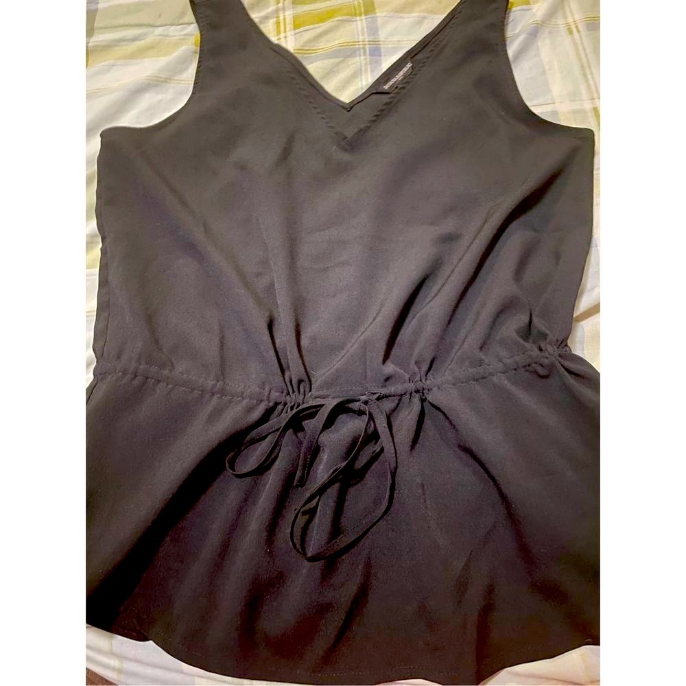 Banana Republic Ribbed Black Top Size XS